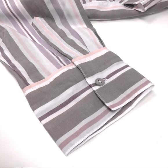 🌺 Stars Above Stripe Button Down Soft Stripe Shirt Size S NWT - Picture 6 of 10